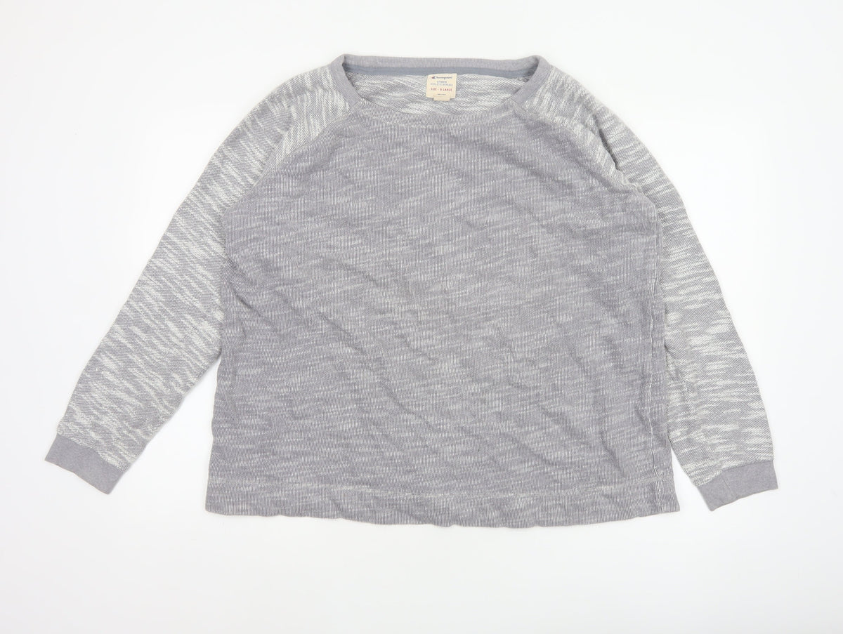 Champion Unisex Adults Grey XL Colourblock Raglan Jersey T-Shirt