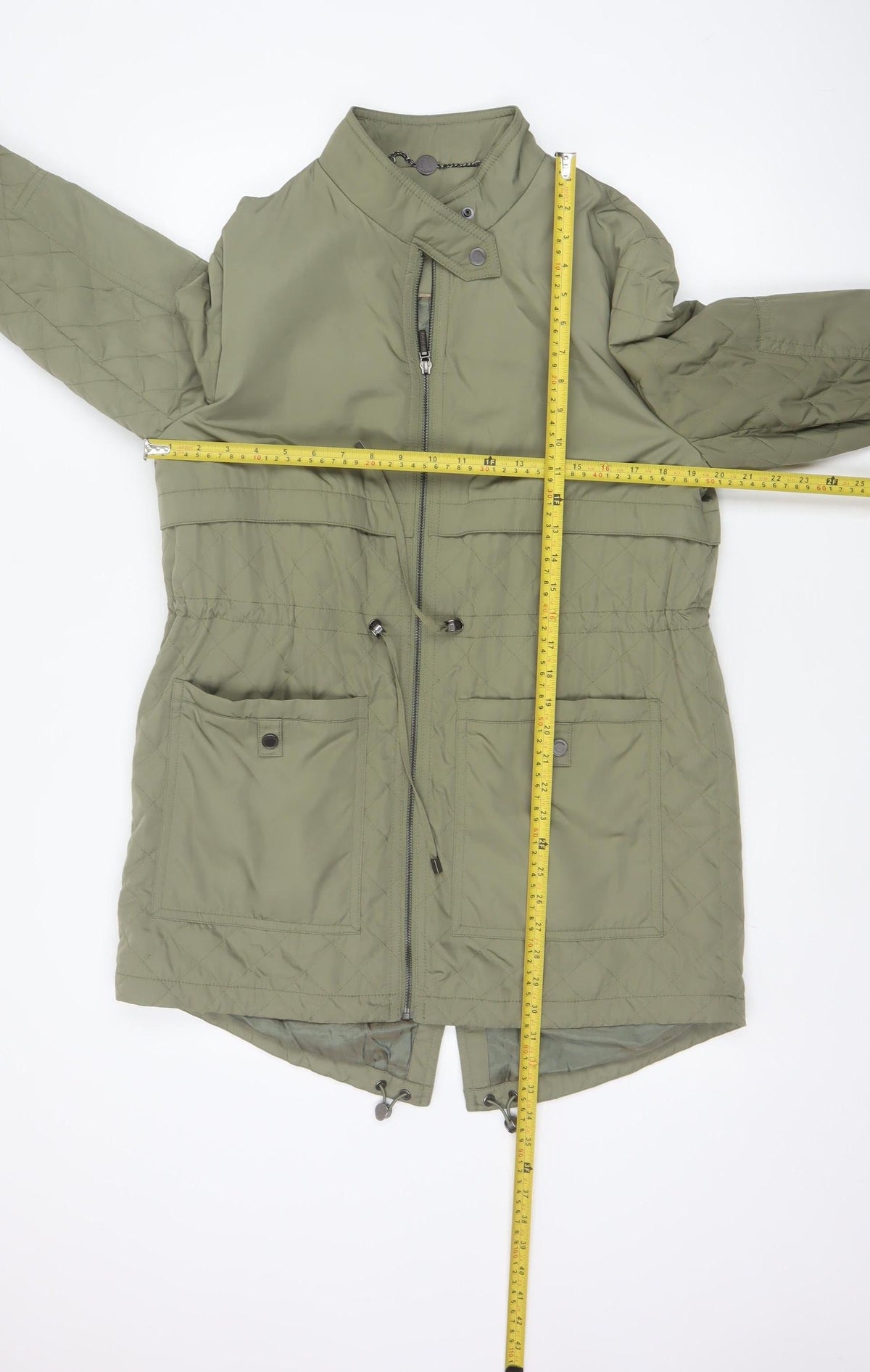 Marks and Spencer Autograph Women Green UK 12 Quilted Parka Coat