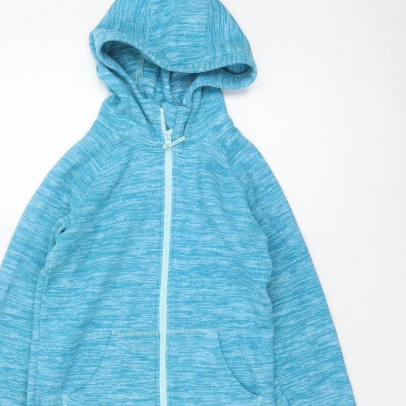 Mountain Warehouse Unisex Kids Blue 9-10 Years Full Zip Hoodie