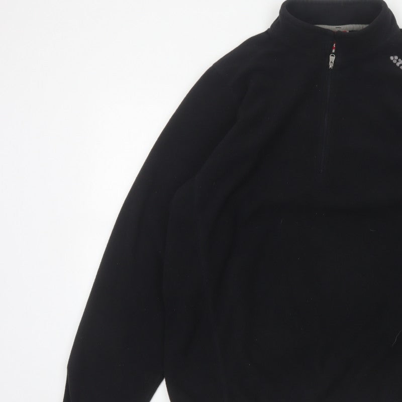 TOG24 Men’s Black XL 1/2 Zip Fleece Pullover Sweatshirt Outdoor Logo