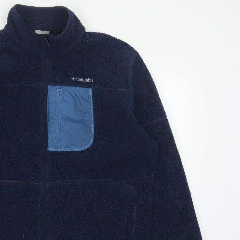 Columbia Men’s Blue XL Sherpa Fleece Full Zip Outdoor Jacket