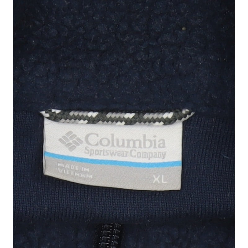 Columbia Men’s Blue XL Sherpa Fleece Full Zip Outdoor Jacket