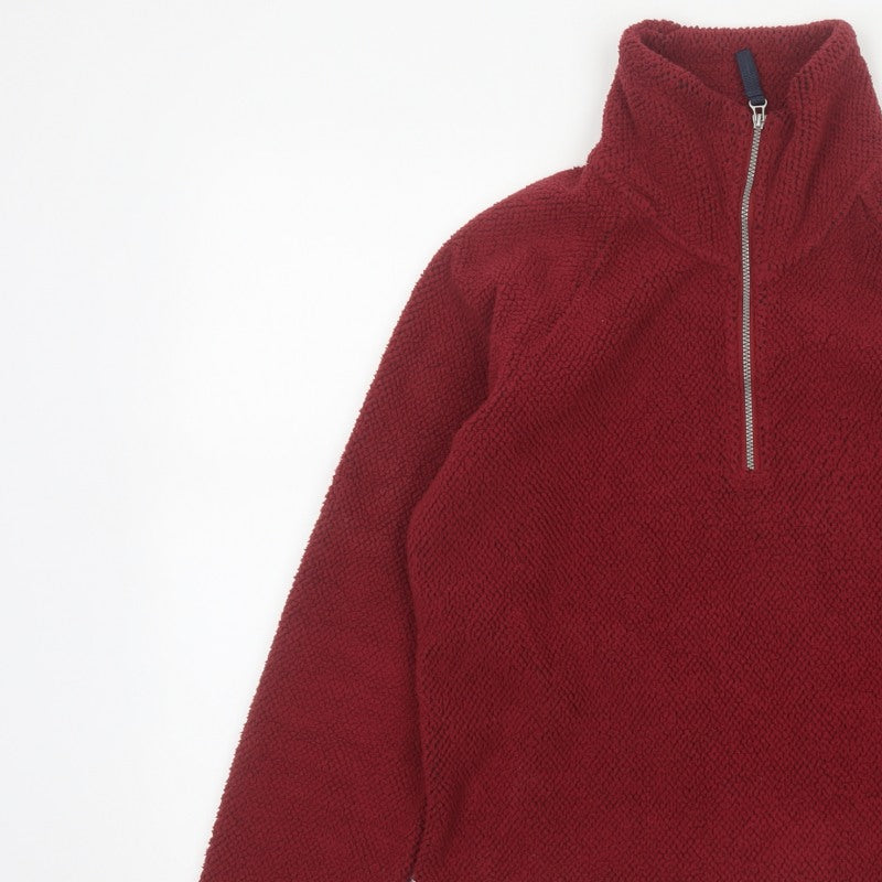 Craghoppers Women’s Red UK 8 Half Zip Fleece Pullover Sweatshirt