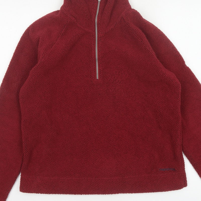 Craghoppers Women’s Red UK 8 Half Zip Fleece Pullover Sweatshirt