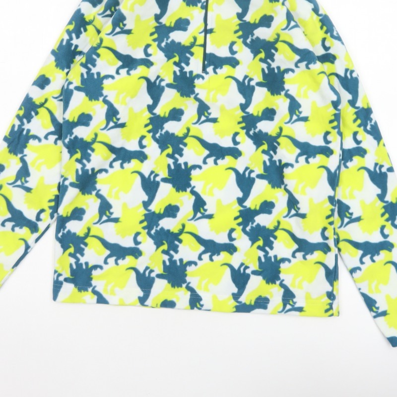 Mountain Warehouse Boys Multicoloured Dinosaur Fleece 13 Years 1/4 Zip