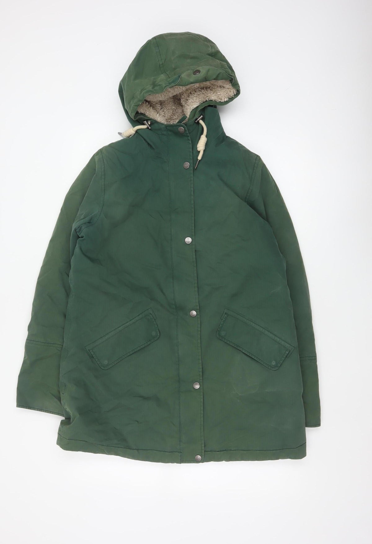 Seasalt Cornwall Women’s Green UK 12 Rain Coat Hooded Waterproof Parka