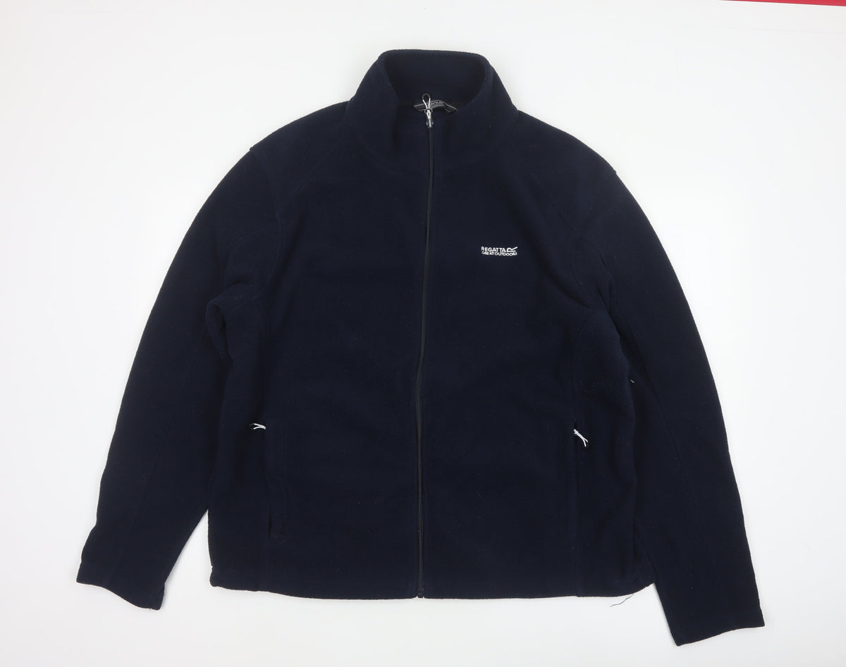 Regatta Men’s Blue XL Full Zip Fleece Basic Jacket Outdoor