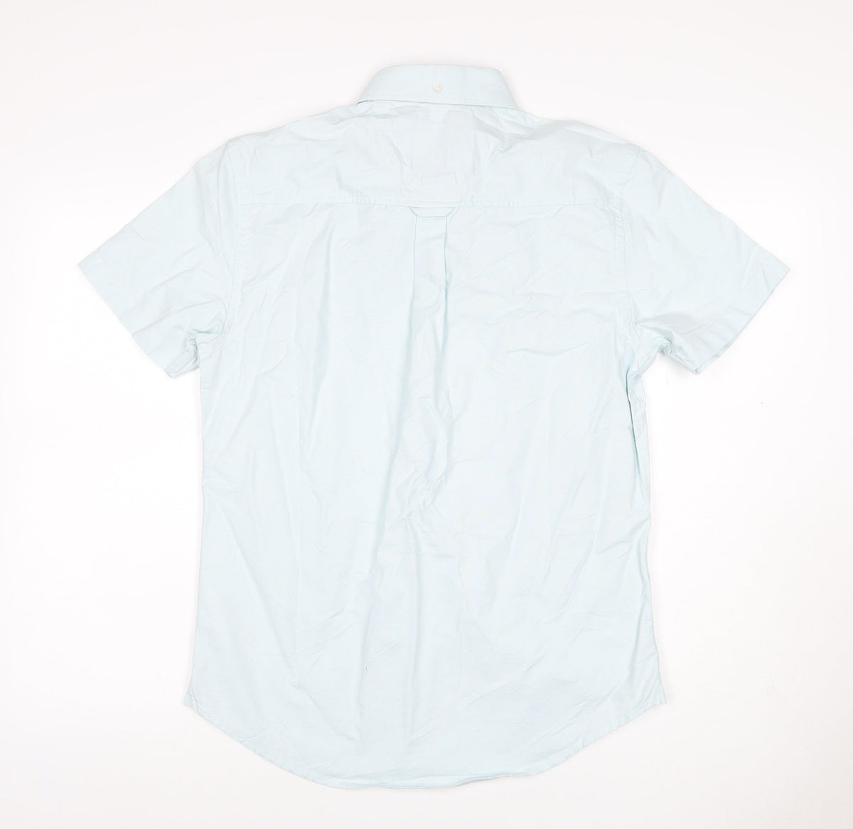 Burton Menswear Men’s Blue M Tailored Short Sleeve Button-Up Shirt