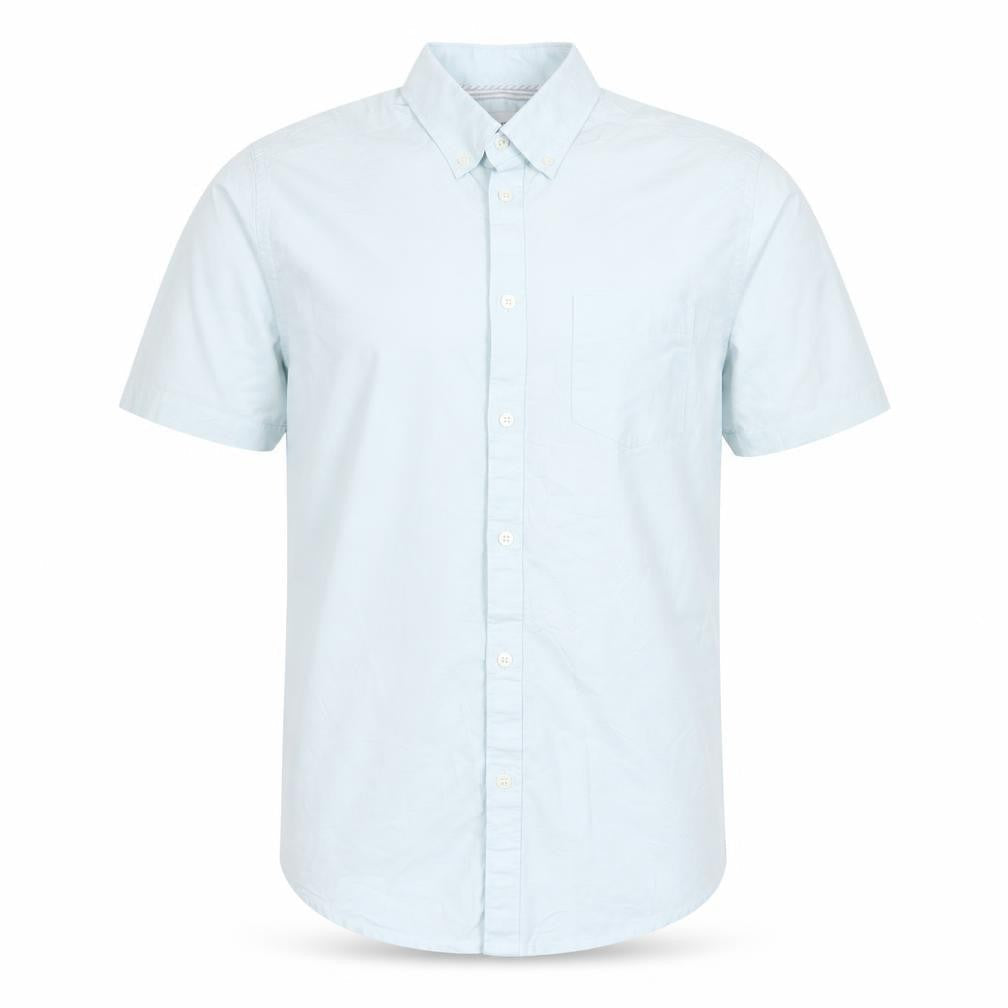 Burton Menswear Men’s Blue M Tailored Short Sleeve Button-Up Shirt