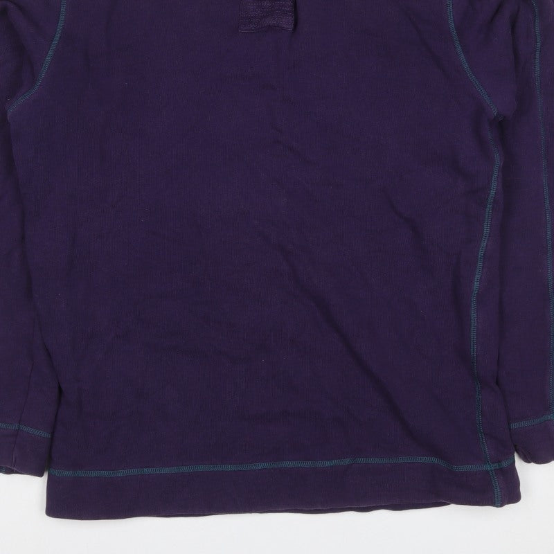 Aeropostale Men’s Purple S 1/4 Zip High Neck Pullover Sweatshirt