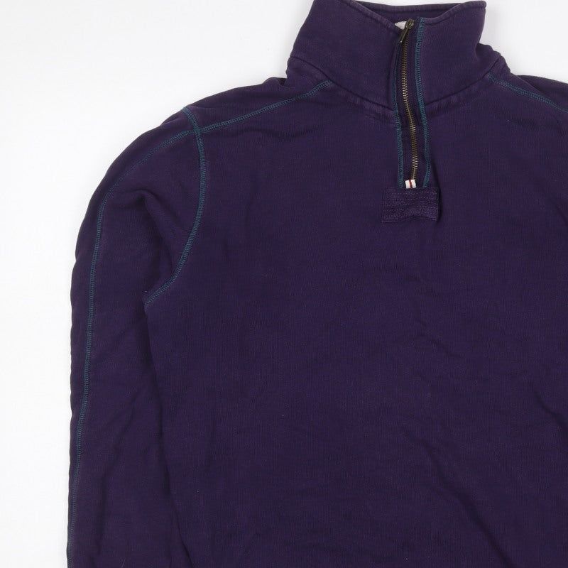 Aeropostale Men’s Purple S 1/4 Zip High Neck Pullover Sweatshirt
