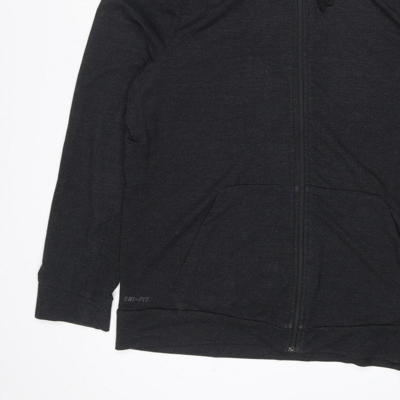 Nike Women’s Black L Dri-FIT Full Zip Hooded Hoodie Sportswear