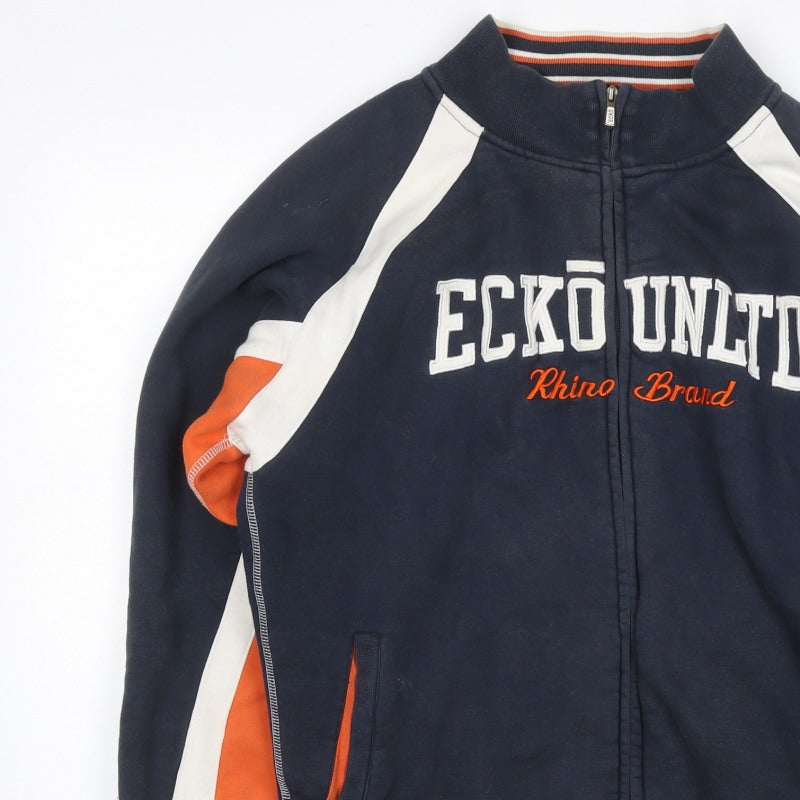 Ecko Unltd. Men’s Navy L Full Zip Logo Track Sweatshirt