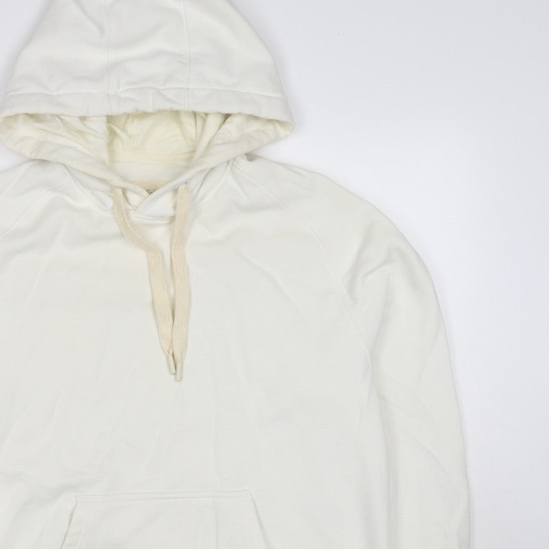 Folk Men’s Ivory L Pullover Hoodie Logo Cotton Blend