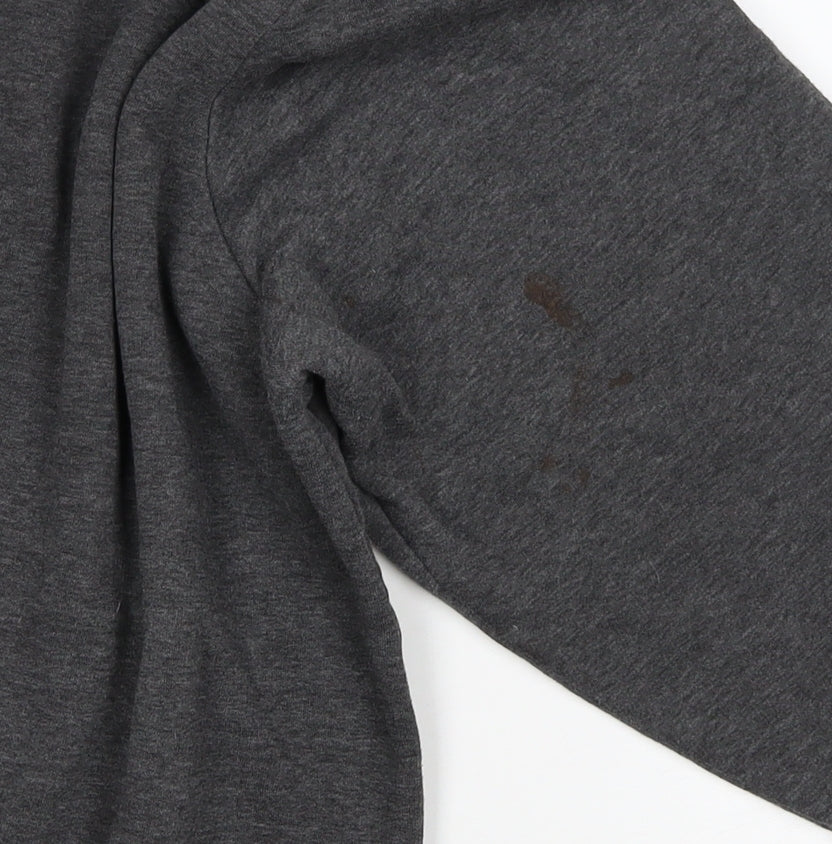 Slazenger Men’s Grey XL 1/4 Zip Pullover Sweatshirt Sports Logo