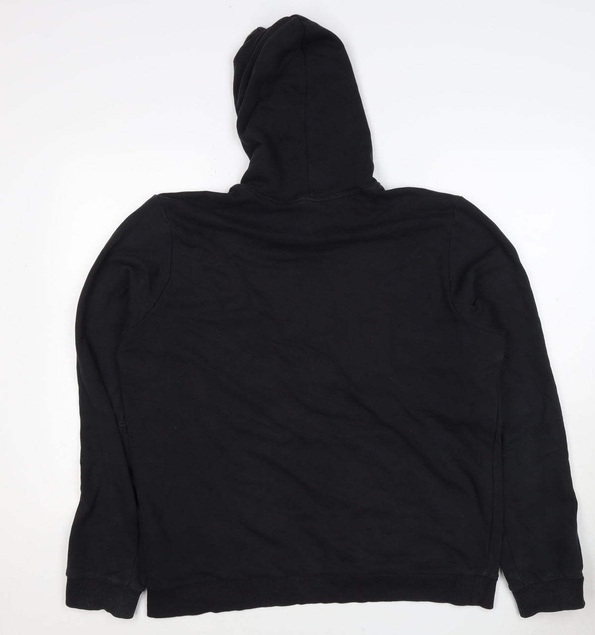 Adidas Men’s Black XL Pullover Logo Graphic Print Hoodie