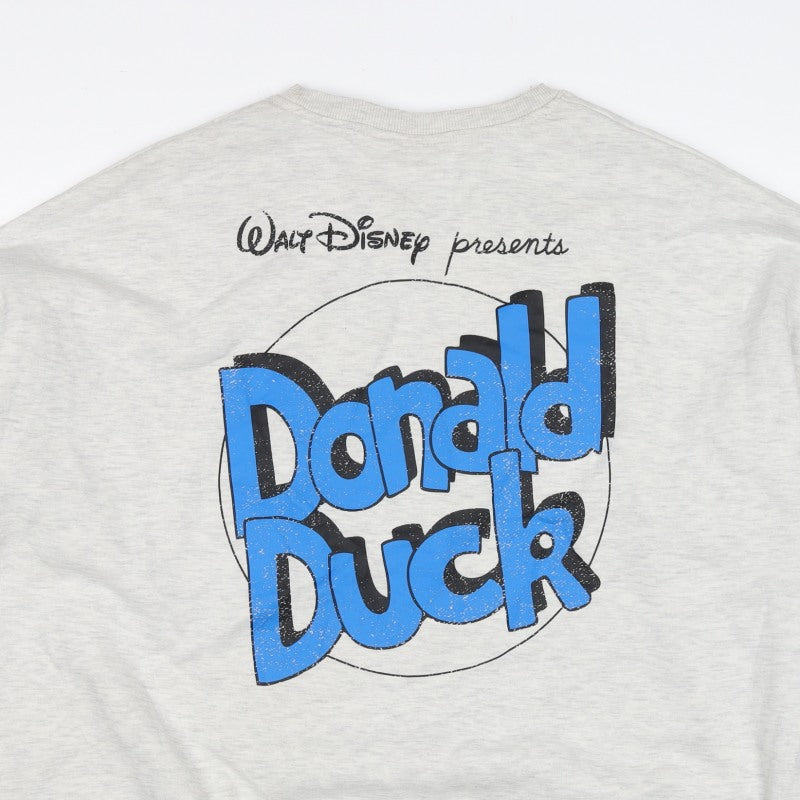 Disney Mickey & Friends Women’s Grey M Donald Duck Graphic Sweatshirt