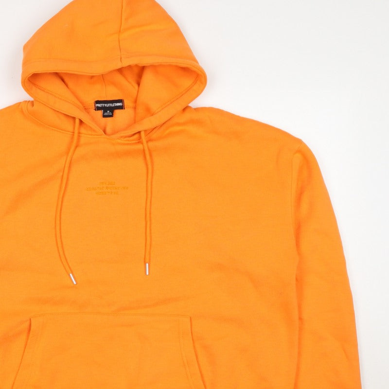 PrettyLittleThing Women Orange M Pullover Hoodie Logo Pocket