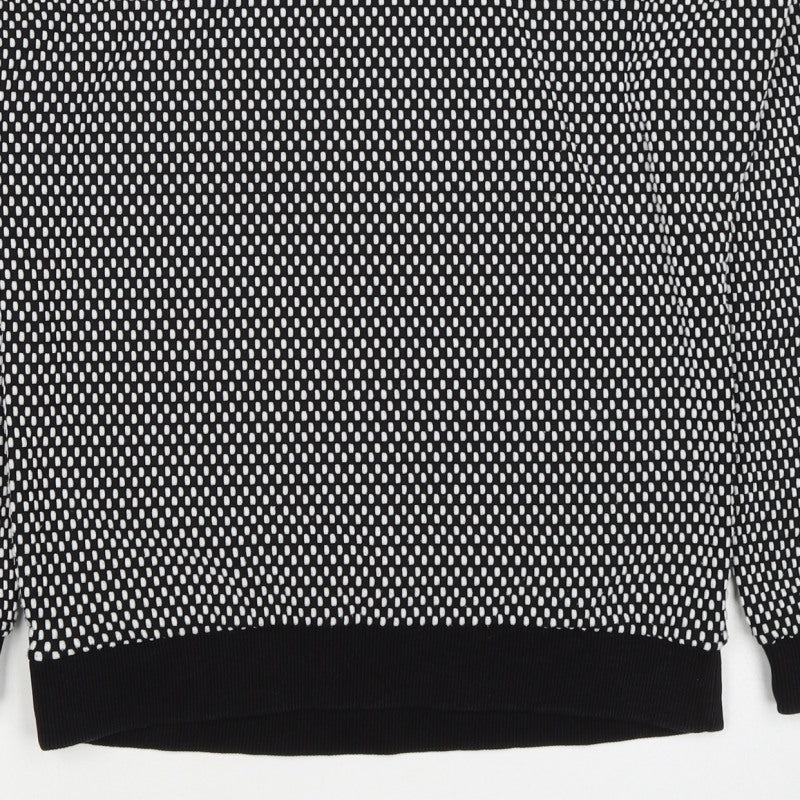 Topshop Women’s Black White UK 8 Geometric Knit Pullover Sweatshirt