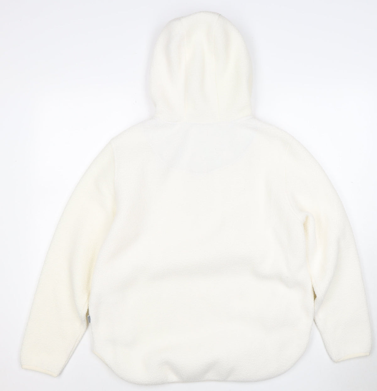 Joules Women Ivory UK 10 Hooded 1/4 Zip Fleece Pullover Sweatshirt