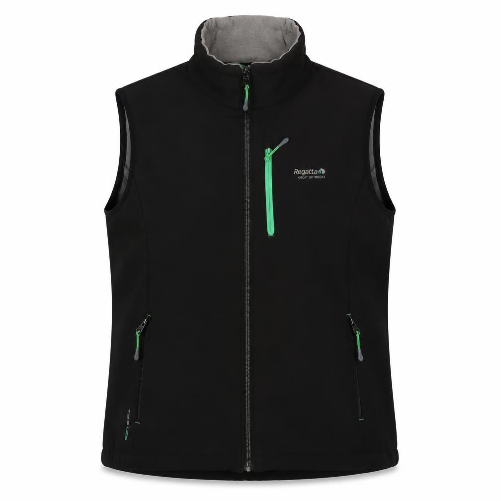 Regatta Women’s Black Size 16 Xert Softshell Full Zip Waistcoat