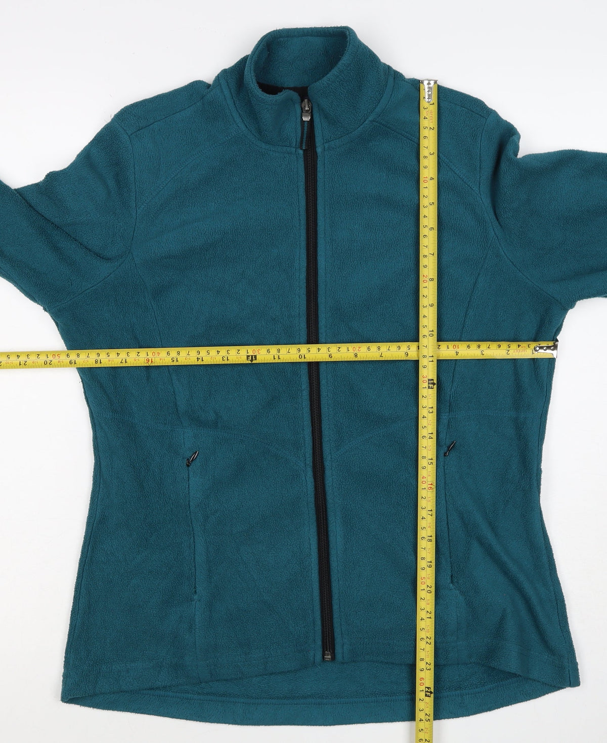 M&S Women’s Blue UK 14 Full Zip Fleece Jacket Collared