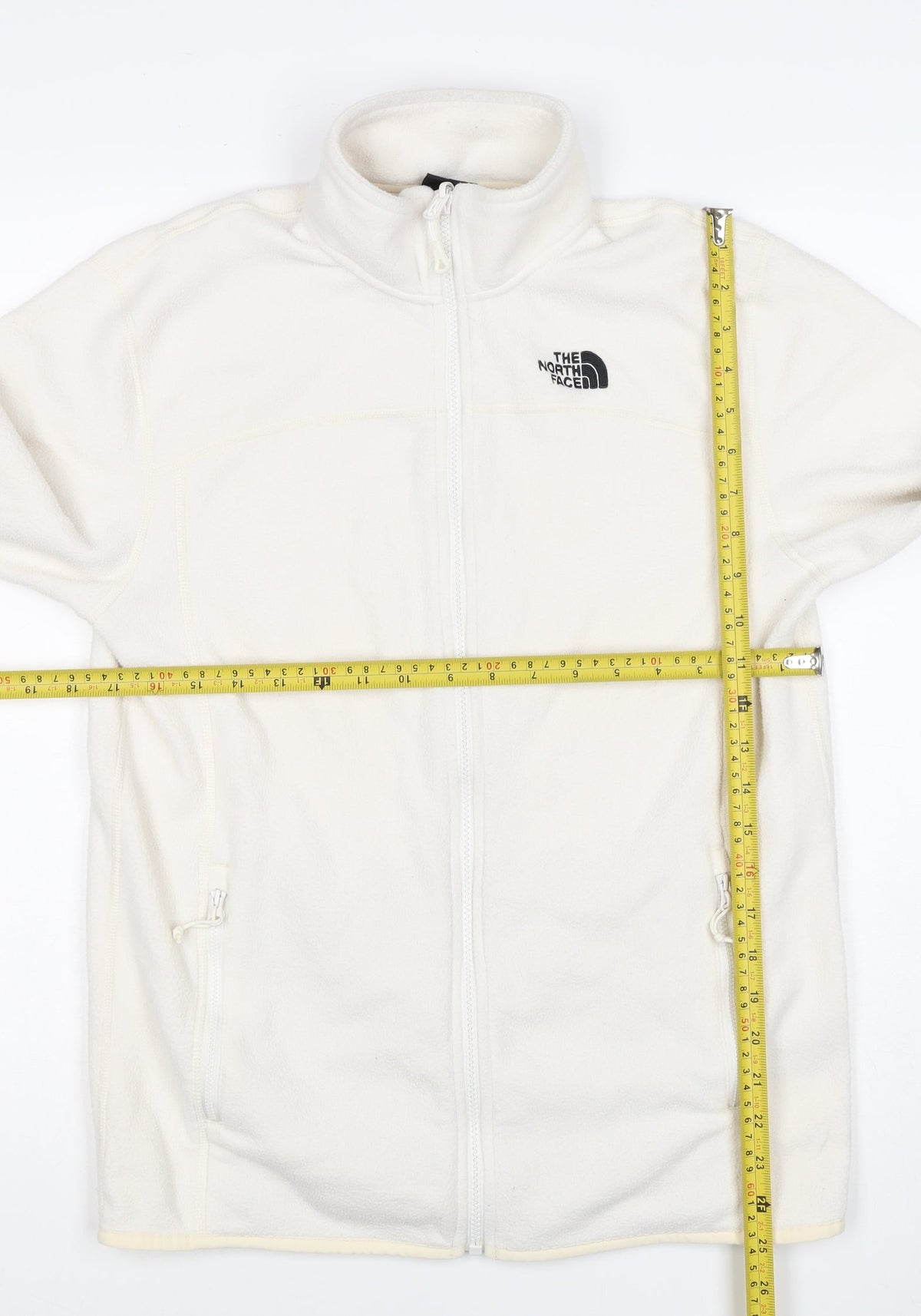 The North Face Men’s White M Full Zip Fleece Jacket Outdoor