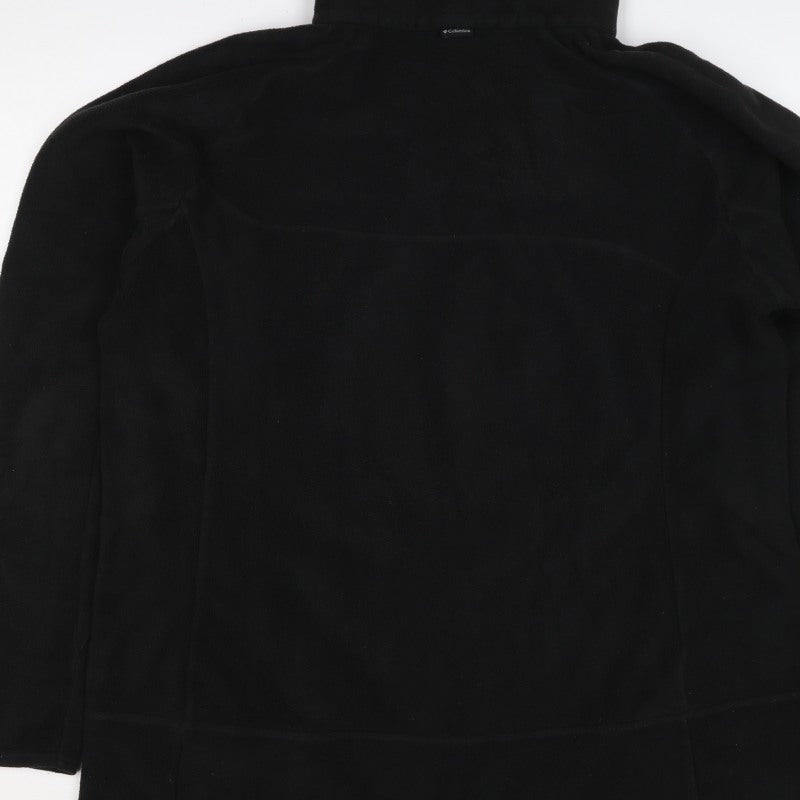 Columbia Women Black XL Titanium 1/4 Zip Fleece Sweatshirt High Neck