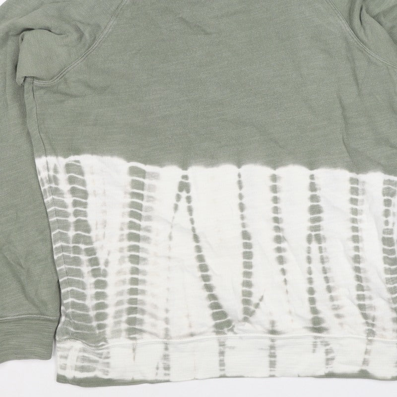 Marks and Spencer Women Green Tie Dye Sweatshirt Size 10 Crew Neck