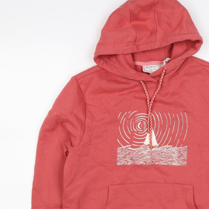 Mountain Warehouse Women’s Red UK 10 Pullover Hoodie Nautical Graphic