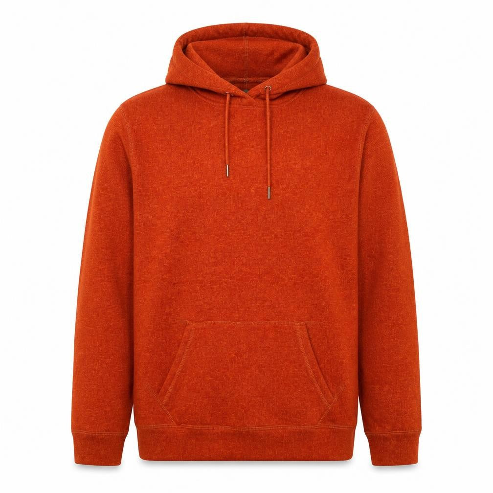TOG24 Unisex Adults Orange XL Pullover Hoodie Drawstring Pockets