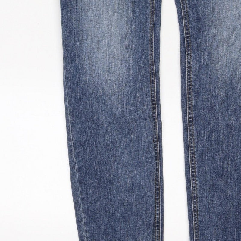 Denim Co. Men’s Blue W34 L34 Slim Straight Stretch Jeans