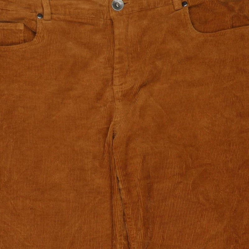 Joe Browns Women Brown Corduroy Straight Trousers Size 14