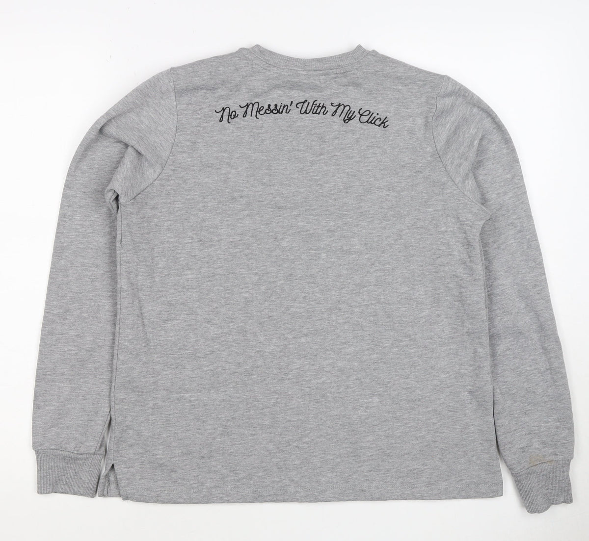ASOS Women’s Grey Pingu Penguin Graphic Crew Neck Sweatshirt UK 6