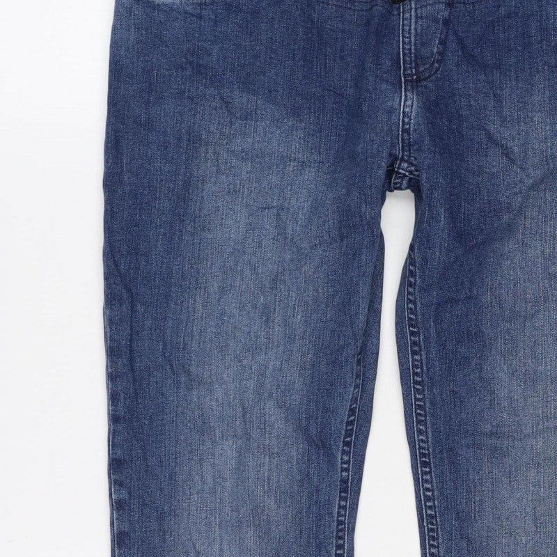 JoJo Maman Bébé Women Blue UK 10 Maternity Straight Stretch Jeans