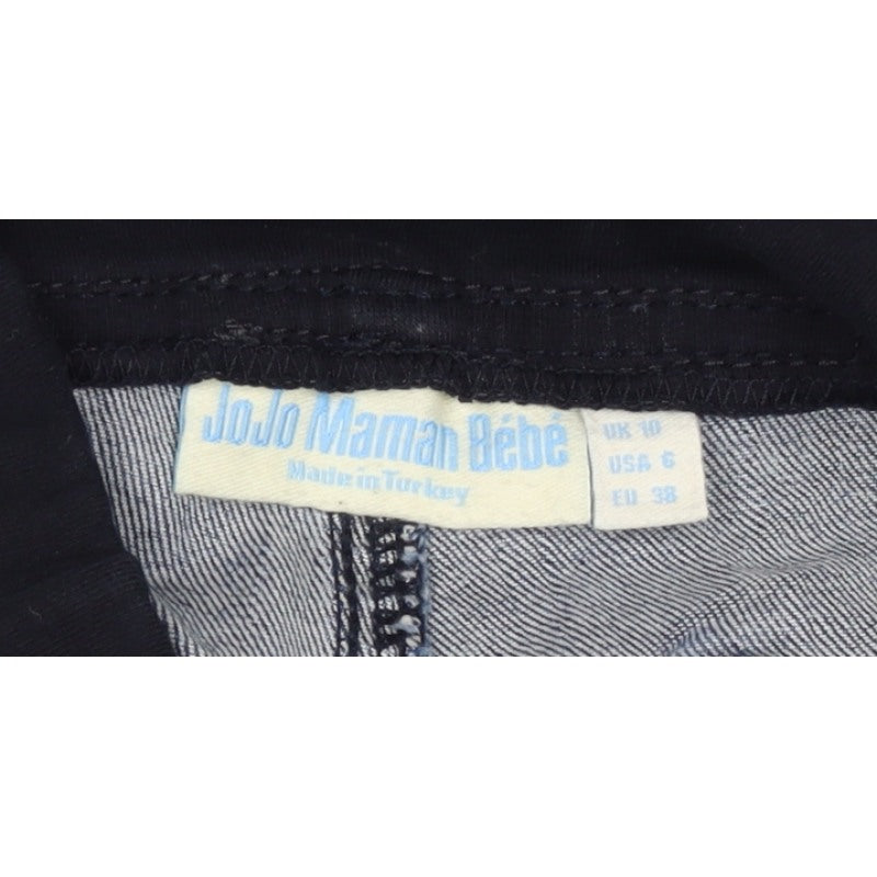 JoJo Maman Bébé Women Blue UK 10 Maternity Straight Stretch Jeans