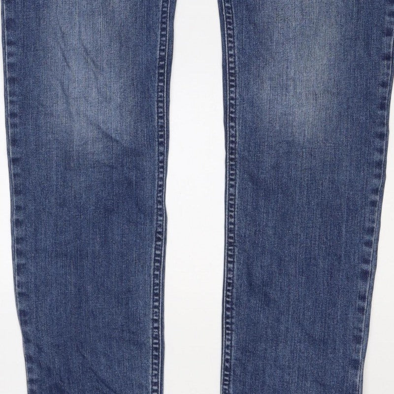 JoJo Maman Bébé Women Blue UK 10 Maternity Straight Stretch Jeans