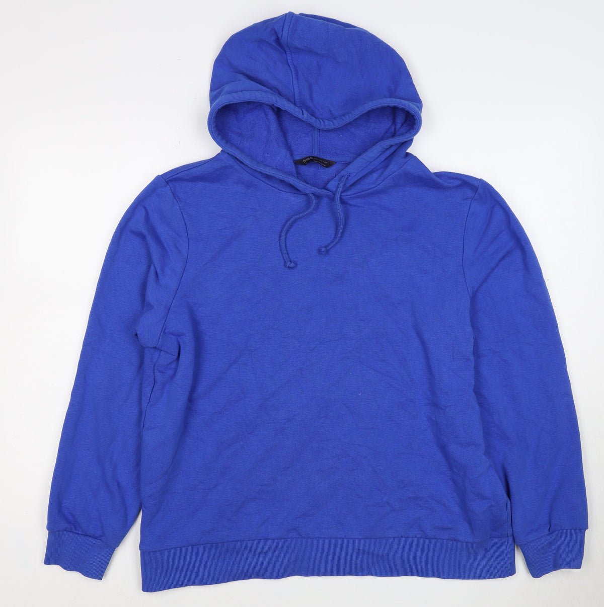 Marks and Spencer Women’s Blue Size 16 Pullover Drawstring Hoodie