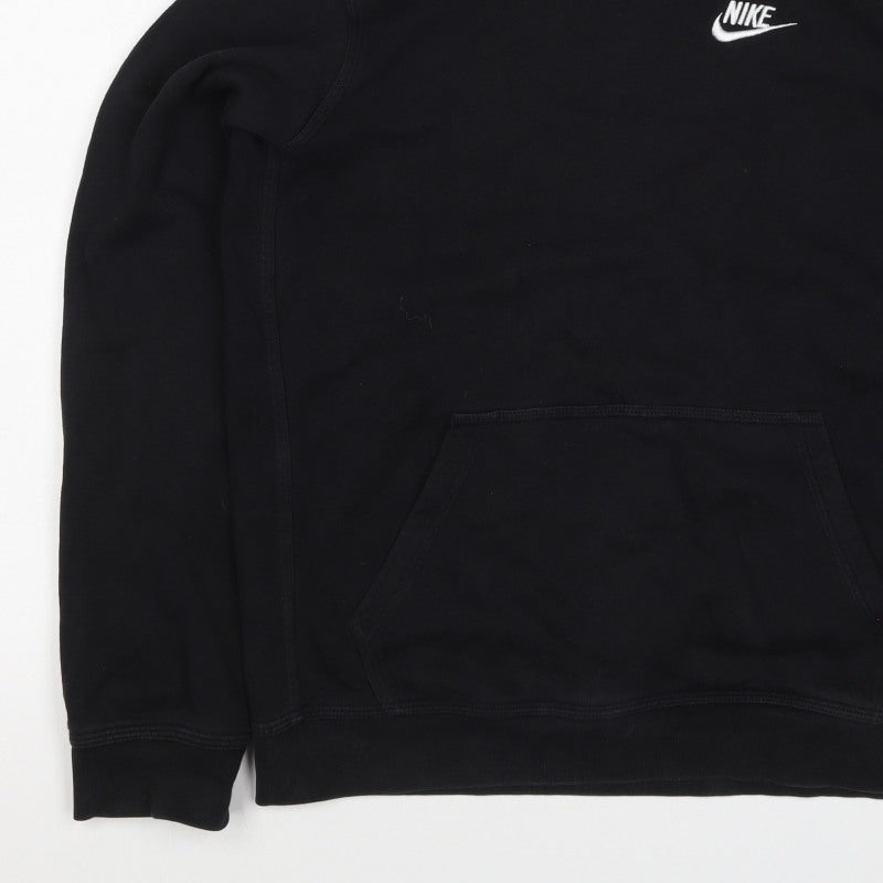 Nike Boys Black XL Pullover Hoodie Logo Fleece Kangaroo Pocket