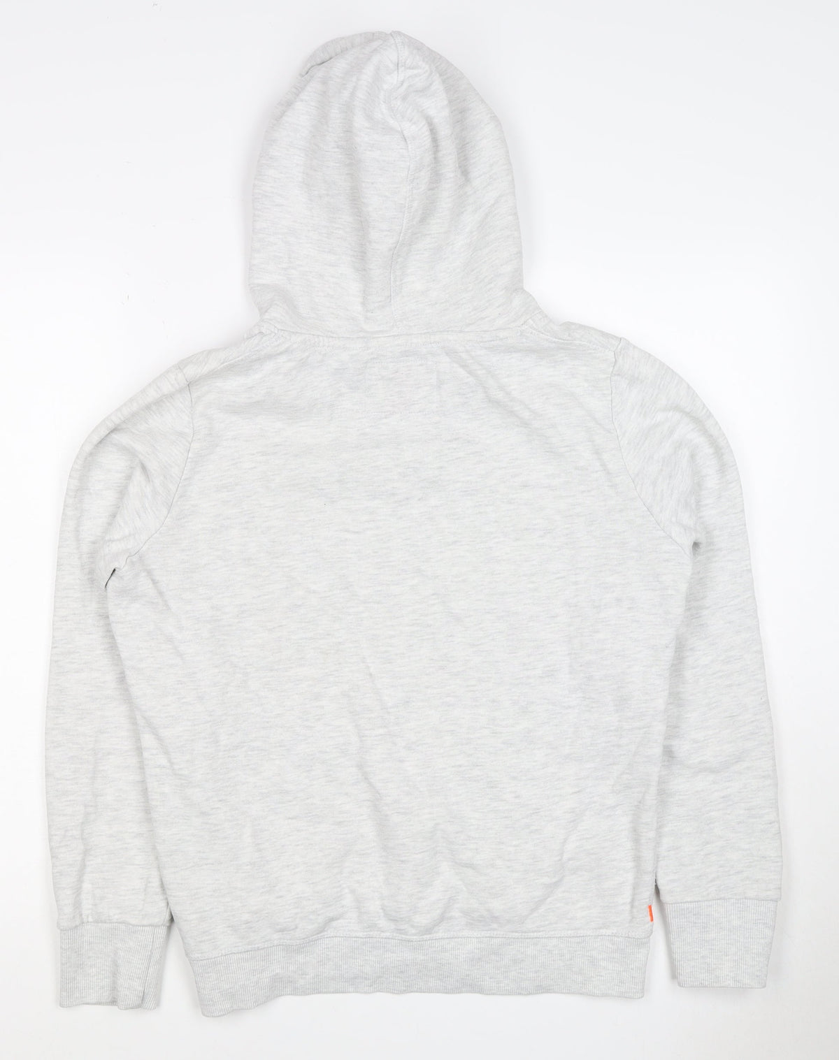 Superdry Women Grey UK 10 Pullover Hoodie Graphic Print Pockets