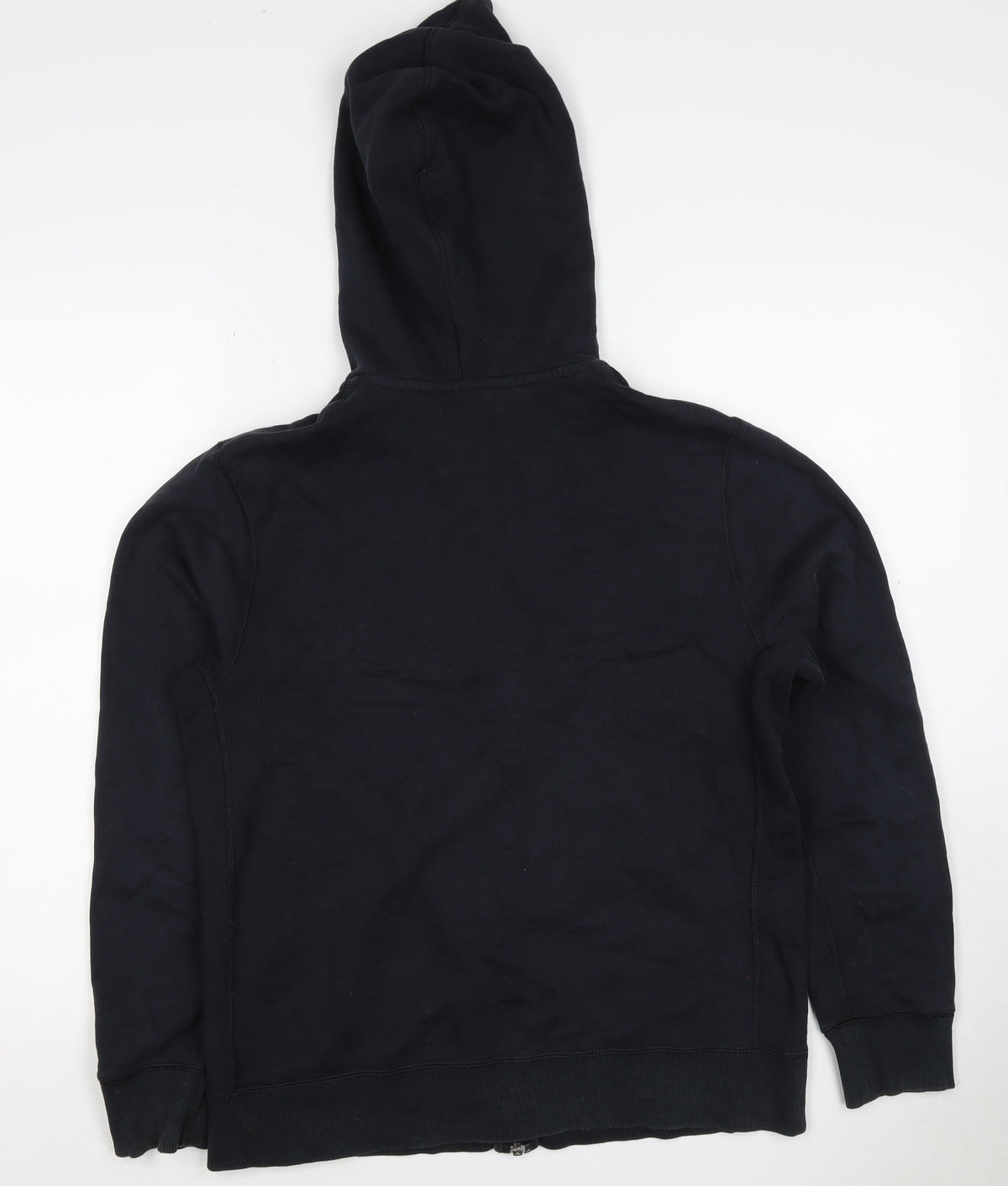 Nike Men's Black XL Full Zip Hooded Logo Hoodie Pockets