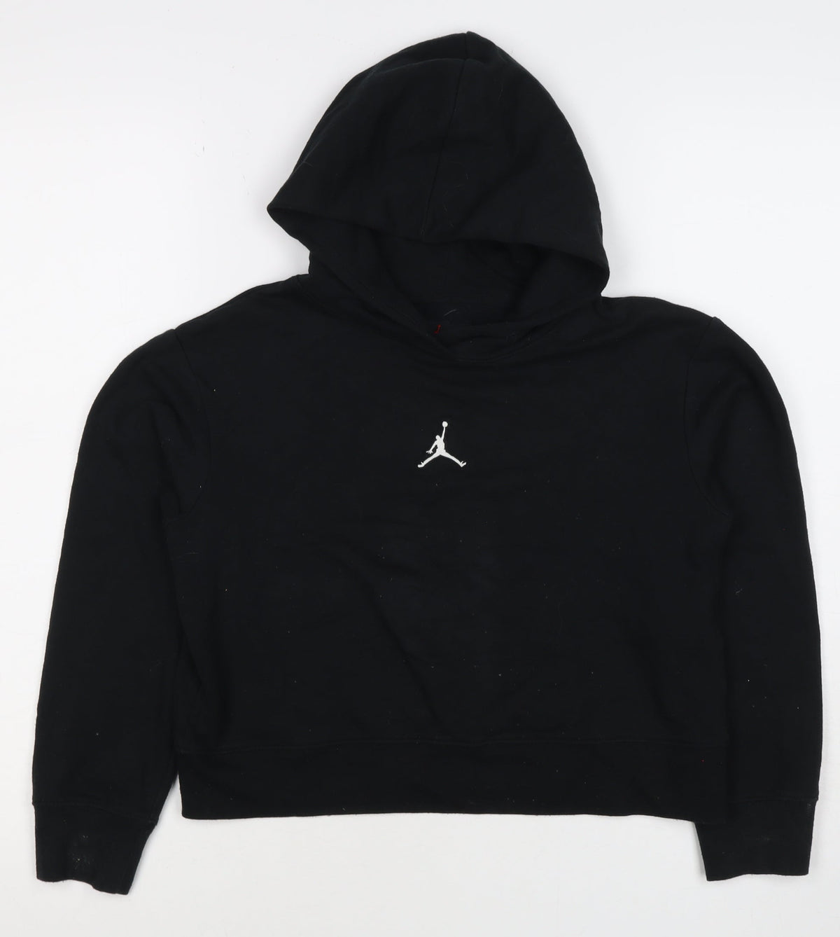 Jordan Girls Black Logo Pullover Hoodie Age 9 Years Fleece