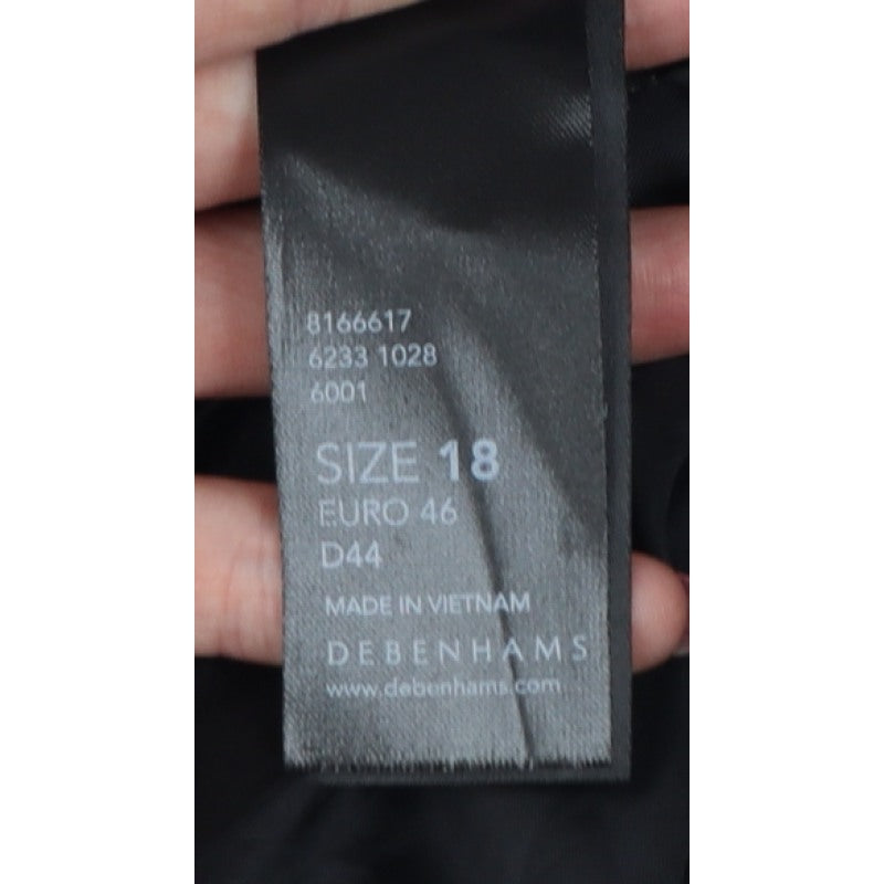 The Collection Debenhams Women Black White UK 18 Shift Dress Layered