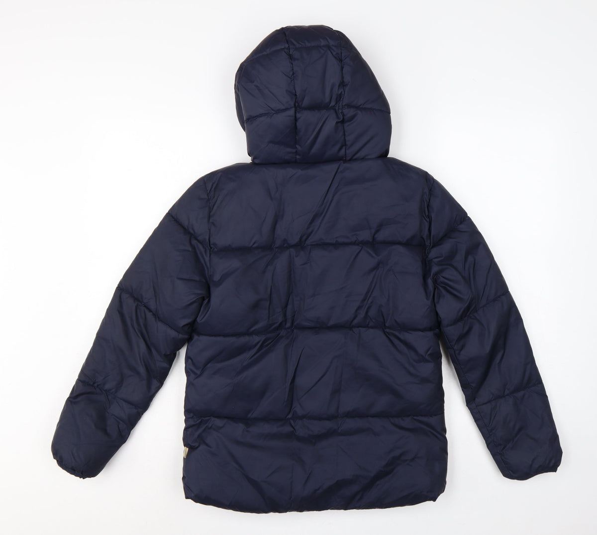Mango Girls Navy Blue 11-12 Years Hooded Padded Puffer Jacket