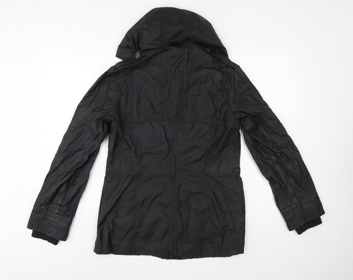Marks & Spencer Women’s Black UK 12 Hooded Cotton Parka Jacket