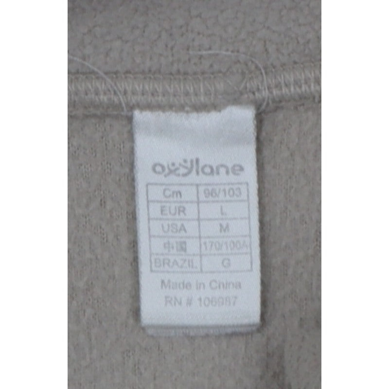 Quechua Women’s Beige M 1/4 Zip Fleece Pullover Hiking Sweatshirt