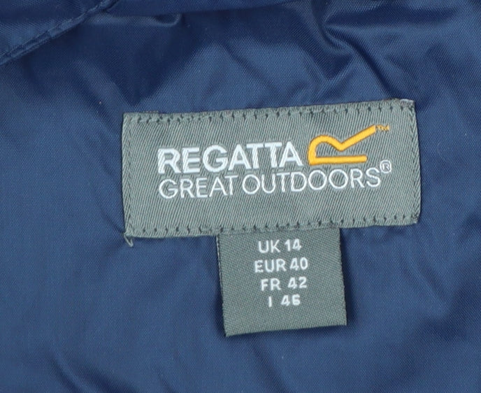 Regatta Women’s Blue UK 14 Hooded Rain Jacket Outdoor