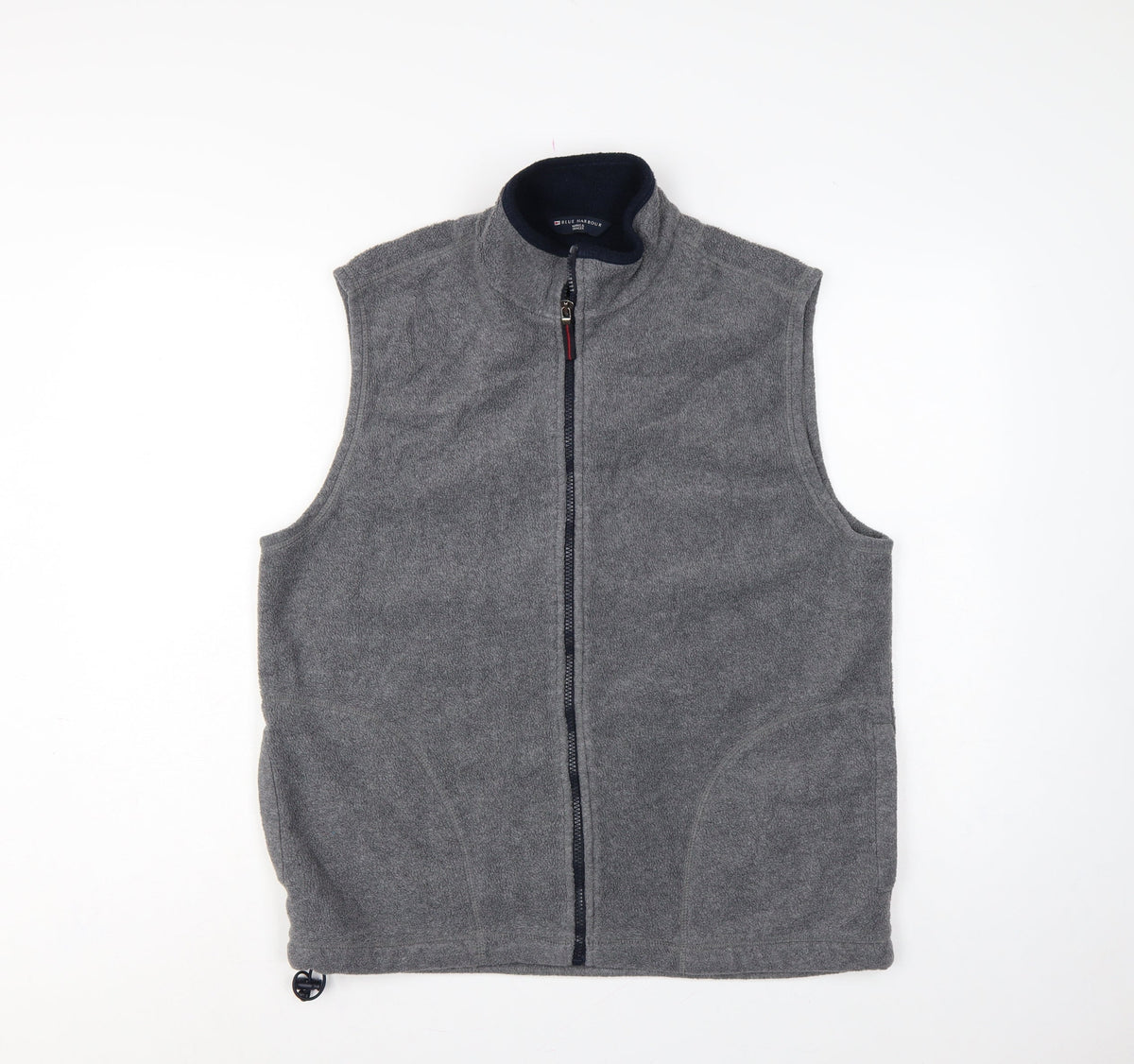 Marks & Spencer Men Grey L Fleece Waistcoat Full Zip Bodywarmer