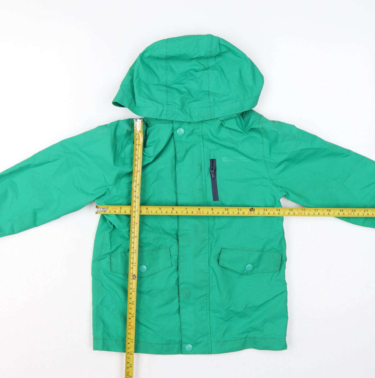 Mountain Warehouse Boys Green 5-6 Years Hooded Waterproof Parka Jacket