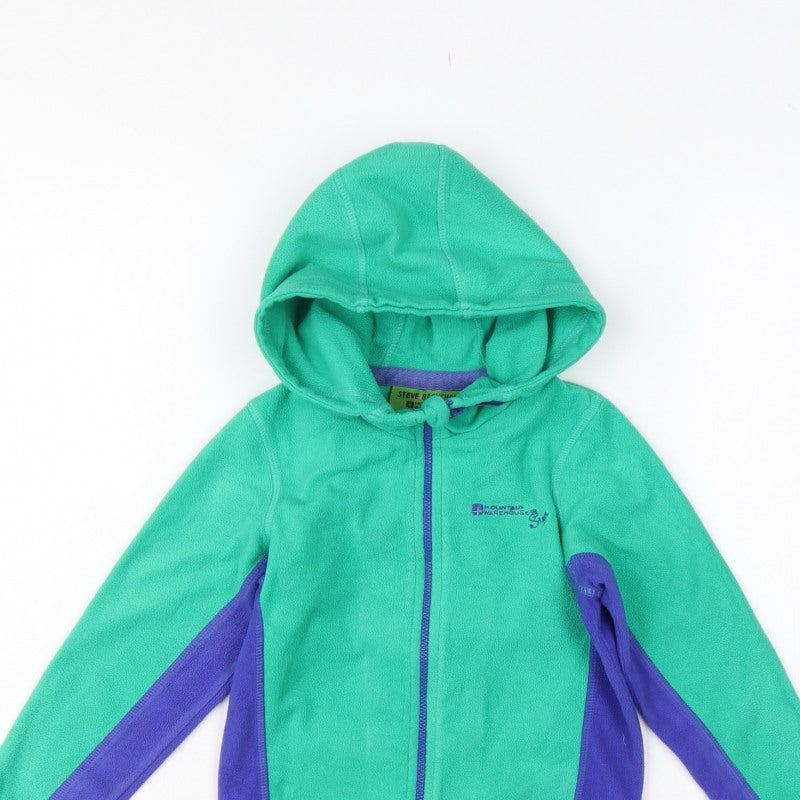 Steve Backshall Boys Green Purple Fleece Hooded Jacket 5-6 Years